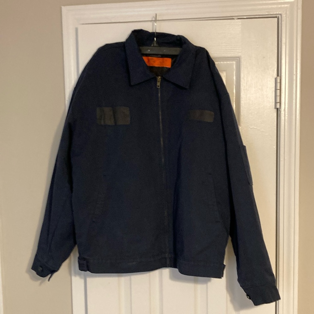 Men’s Red Kap work jacket Navy Blue size Large